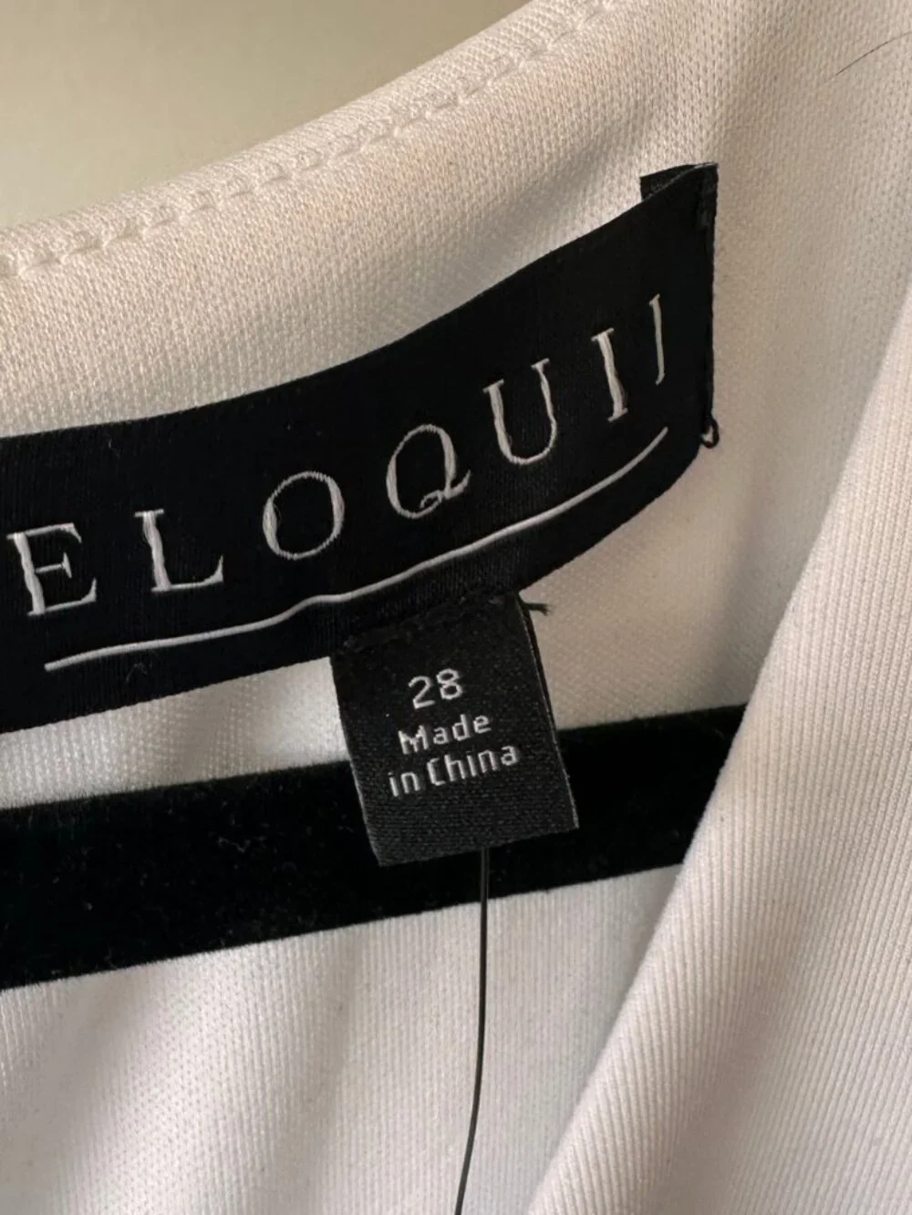 NWT Eloquiii Peplum Top  size 28 - Picture 3 of 3